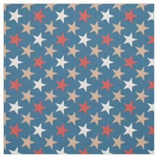 Patriotic American Stars pattern Fabric