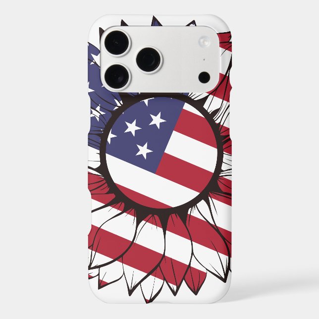 Patriotic American Sunflower (Back)