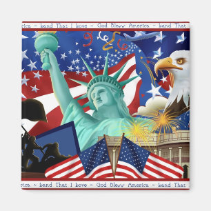 Patriotic American Symbol Magnet Favours