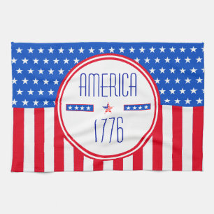 Patriotic American  Tea Towel