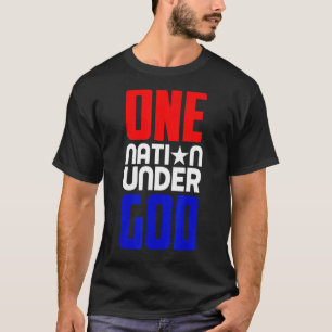 Patriotic American USA Christian US Flag 4th July T-Shirt