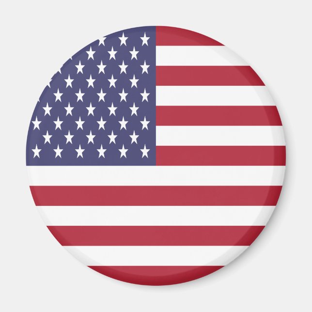 Patriotic American USA Flag Magnet (Front)