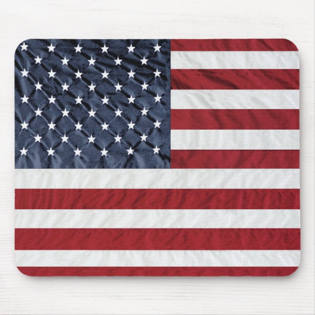 Patriotic American Veterans Mouse Mat (Front)