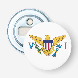 Patriotic American Virgin Islands Flag Bottle Opener