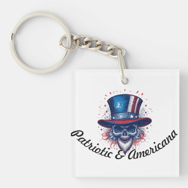 Patriotic & Americana Key Ring (Front)