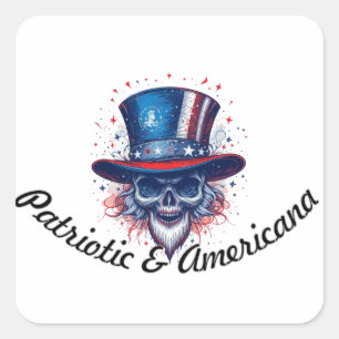 Patriotic & Americana Square Sticker