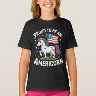 Patriotic Americorn Unicorn 4th of July Patriotic  T-Shirt