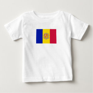 Patriotic Andorra Flag Baby T-Shirt