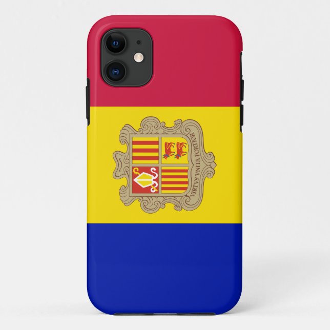 Patriotic Andorra Flag Case-Mate iPhone Case (Back)