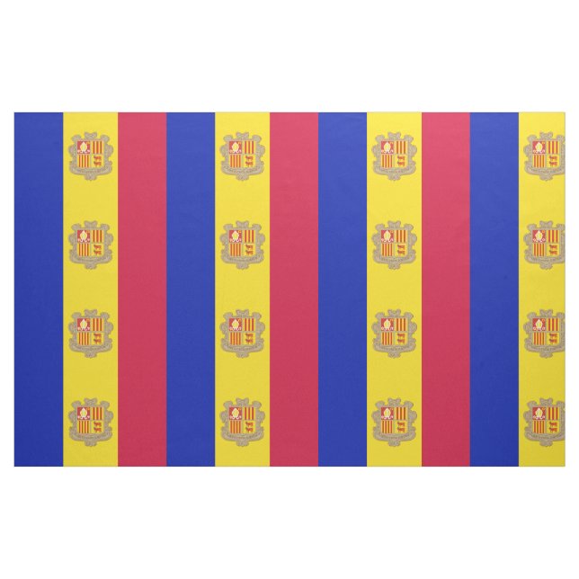 Patriotic Andorra Flag Fabric (Fat Quarter)