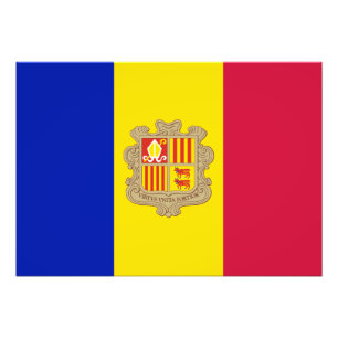 Patriotic Andorra Flag Photo Print