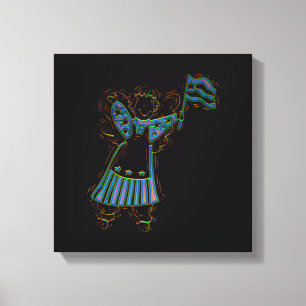 Patriotic Angel Canvas Print