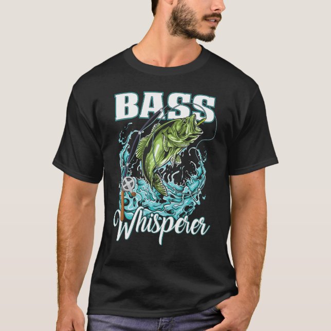 Patriotic anglers American Bass Pro whisperer fish T-Shirt (Front)