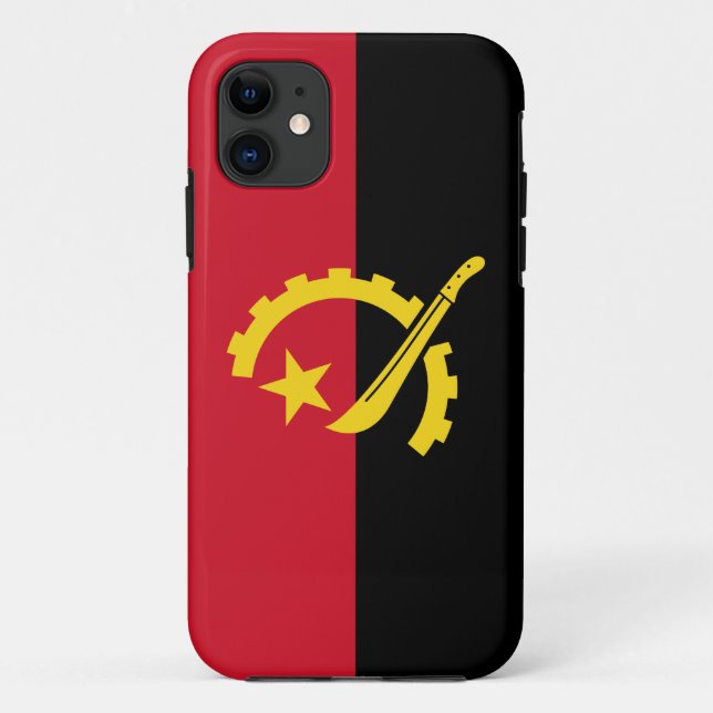 Patriotic Angolan Flag Case-Mate iPhone Case (Back)