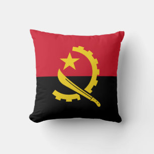 Patriotic Angolan Flag Cushion