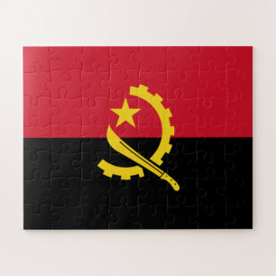 Patriotic Angolan Flag Jigsaw Puzzle