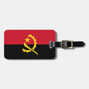 Patriotic Angolan Flag Luggage Tag