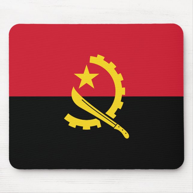 Patriotic Angolan Flag Mouse Mat (Front)
