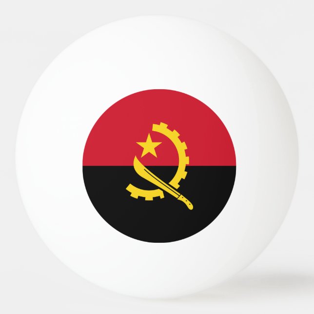 Patriotic Angolan Flag Ping Pong Ball (Back)