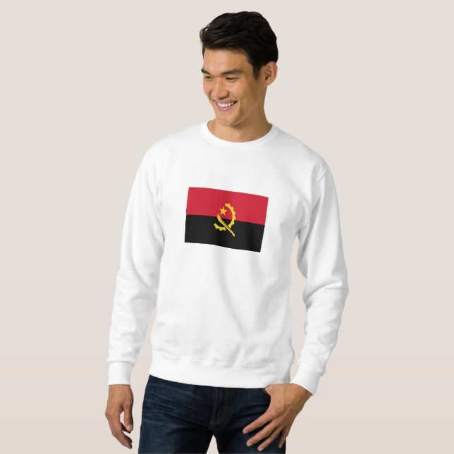 Patriotic Angolan Flag Sweatshirt (Front Full)