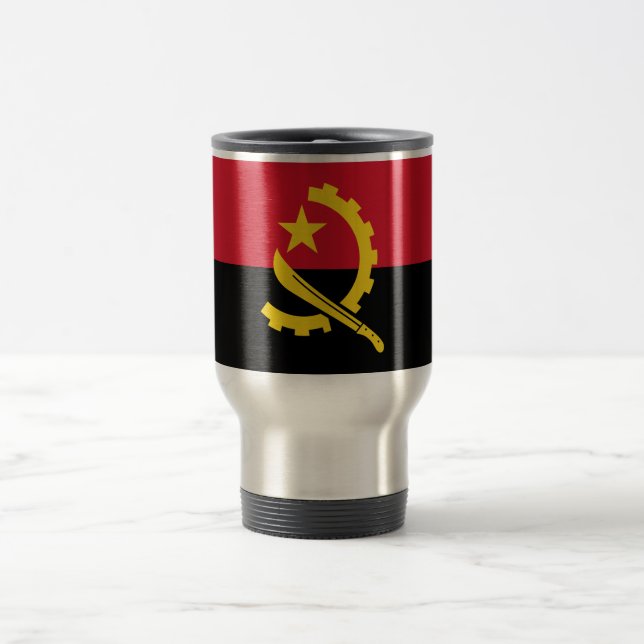 Patriotic Angolan Flag Travel Mug (Center)
