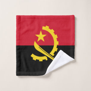 Patriotic Angolan Flag Wash Cloth