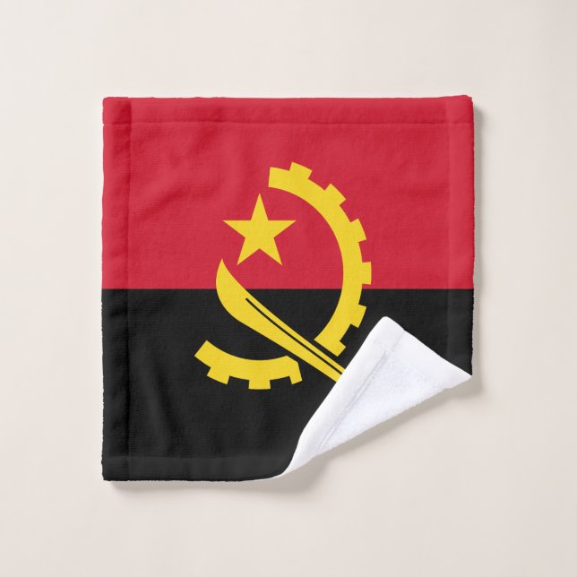 Patriotic Angolan Flag Wash Cloth (Wash Cloth)