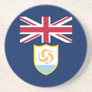 Patriotic Anguilla Flag Coaster