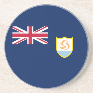 Patriotic Anguilla Flag Coaster