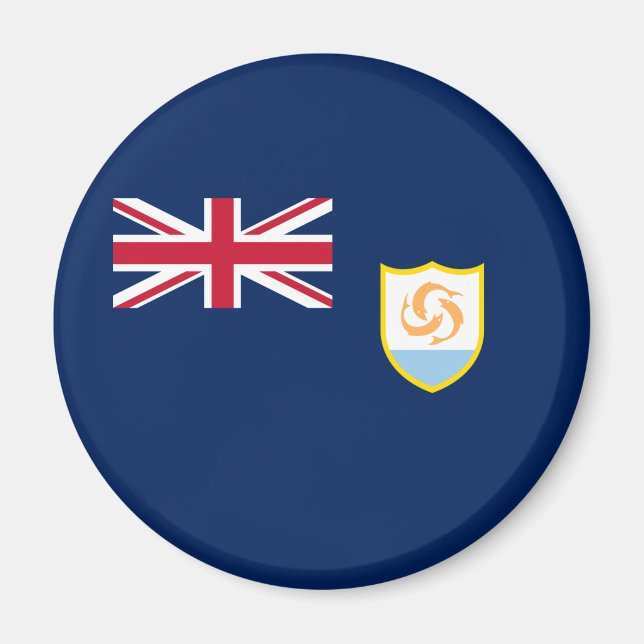 Patriotic Anguilla Flag Magnet (Front)
