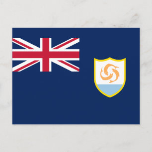 Patriotic Anguilla Flag Postcard