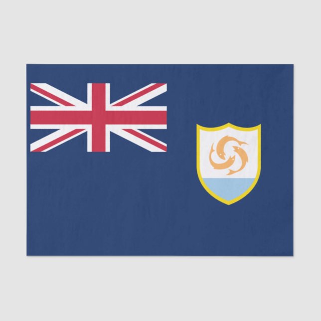 Patriotic Anguilla Flag Tissue Paper (Front)