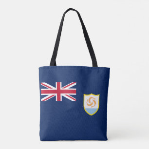 Patriotic Anguilla Flag Tote Bag