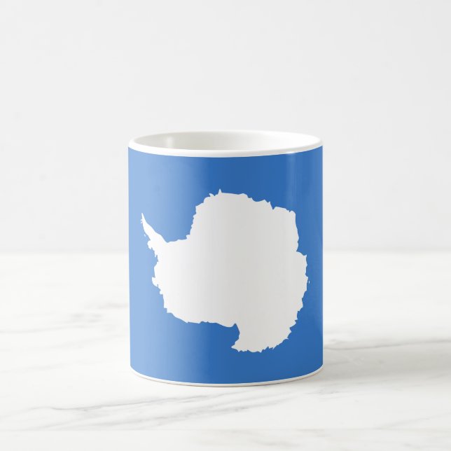 Patriotic Antarctica Flag Coffee Mug (Center)