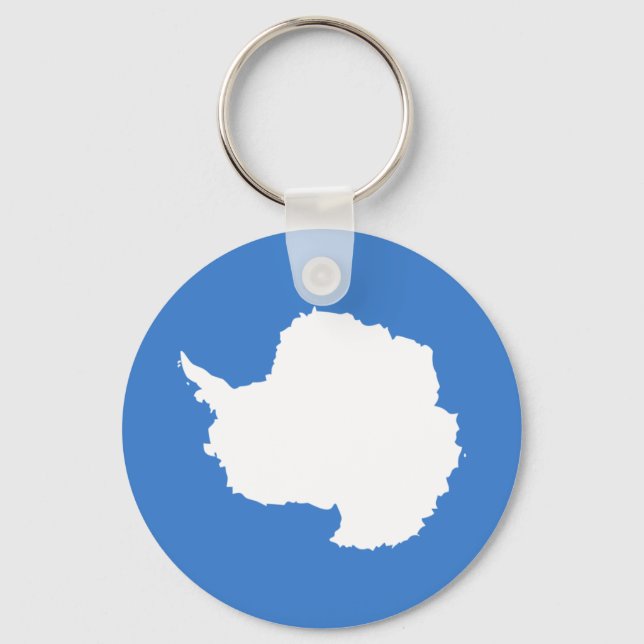 Patriotic Antarctica Flag Key Ring (Front)