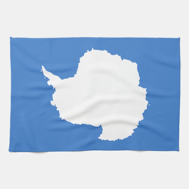 Patriotic Antarctica Flag Tea Towel (Horizontal)
