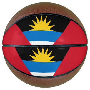 Patriotic Antigua and Barbuda Flag Basketball