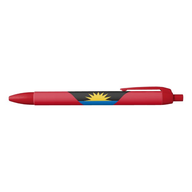 Patriotic Antigua and Barbuda Flag Blue Ink Pen (Top)