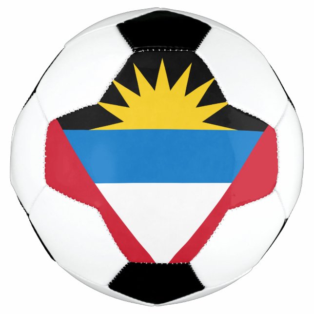 Patriotic Antigua and Barbuda Flag Football (Front)