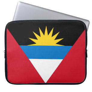 Patriotic Antigua and Barbuda Flag Laptop Sleeve