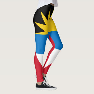 Patriotic Antigua and Barbuda Flag Leggings