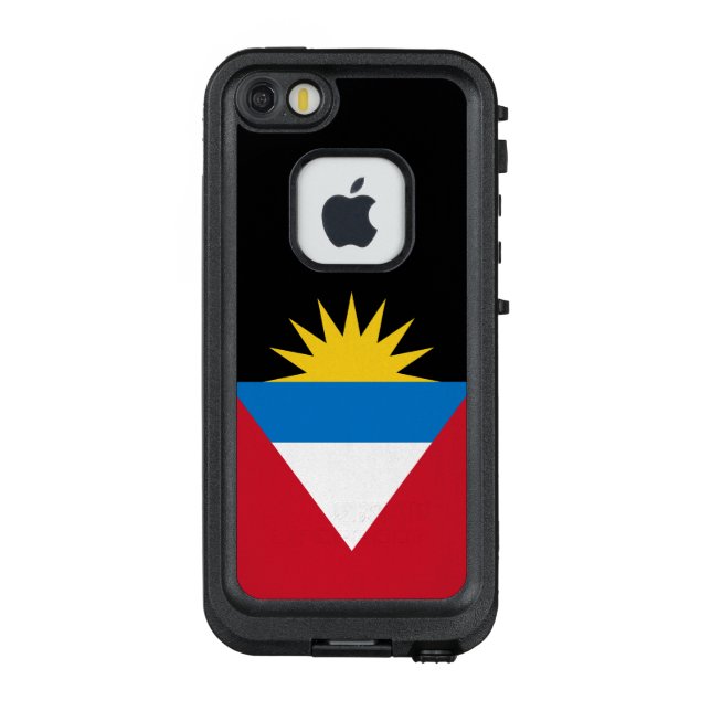 Patriotic Antigua and Barbuda Flag LifeProof iPhone Case (Back)