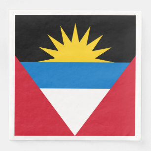 Patriotic Antigua and Barbuda Flag Napkin