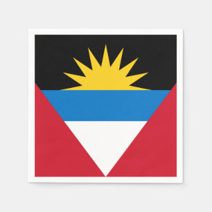 Patriotic Antigua and Barbuda Flag Napkin