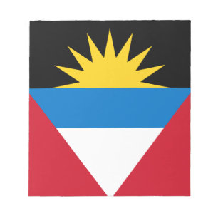 Patriotic Antigua and Barbuda Flag Notepad