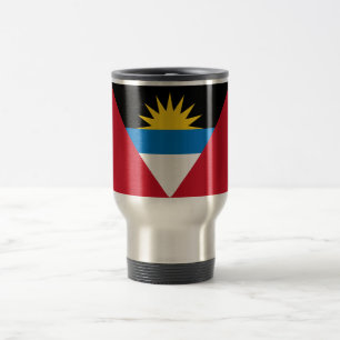 Patriotic Antigua and Barbuda Flag Travel Mug