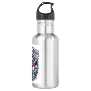 Patriotic Antique Collector Vector Graphic Tee 532 Ml Water Bottle