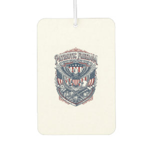 Patriotic Antique Collector Vector Graphic Tee Car Air Freshener