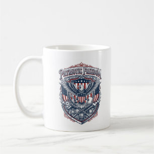 Patriotic Antique Collector Vector Graphic Tee Coffee Mug