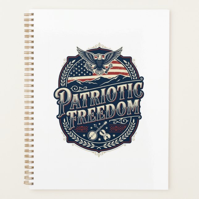 Patriotic Appalachian Heritage Vector Graphic Tee Planner (Front)
